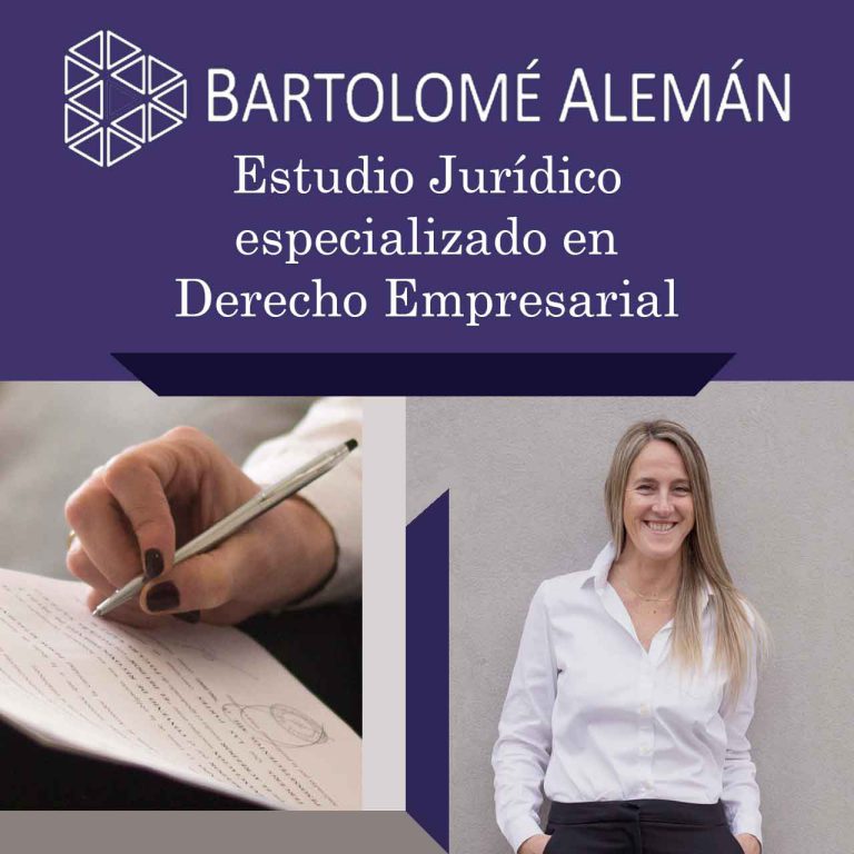 BARTOLOMÉ ALEMÁN Estudio Jurídico especializado en Derecho Empresarial BARTOLOMÉ ALEMÁN Estudio Jurídico especializado en Derecho Empresarial