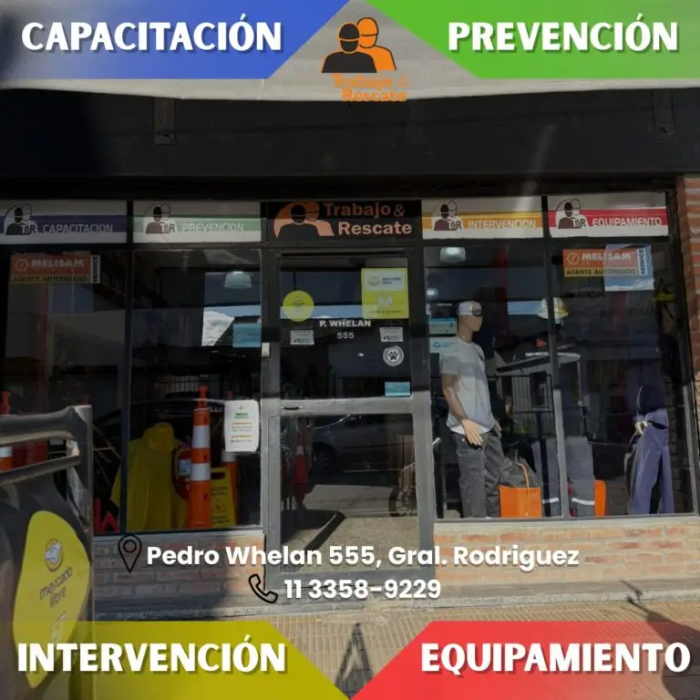 Trabajo y Rescate. CAPACITACIÓN, PREVENCIÓN, INTERVENCIÓN Y EQUIPAMIENTO