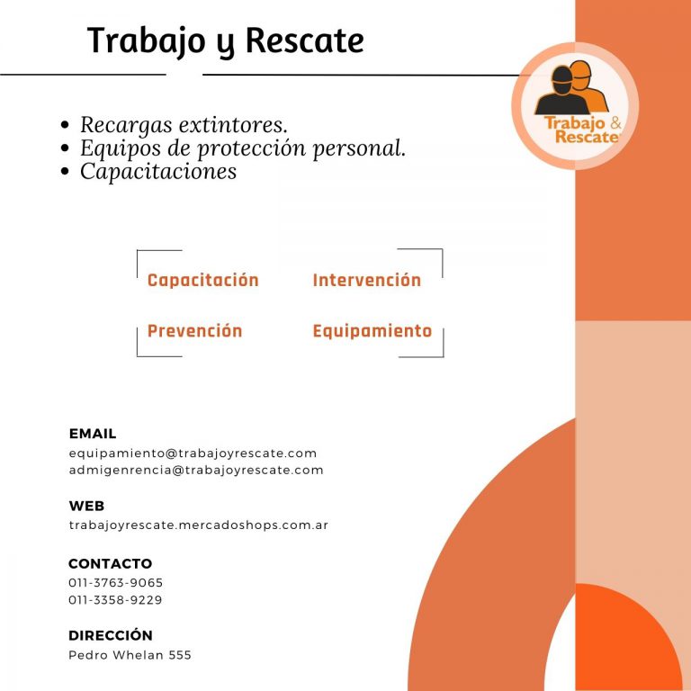 TRABAJO Y RESCATE TRABAJO Y RESCATE
